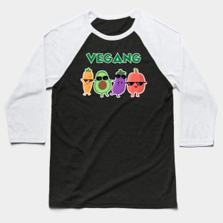 Vegan Gang Cute Plant Based Diet Club Baseball T-Shirt